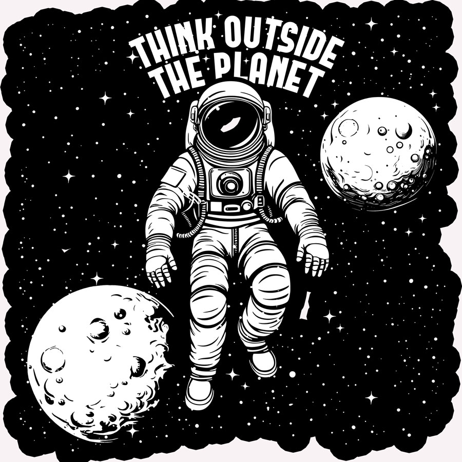 astronaut 30x35 cm web