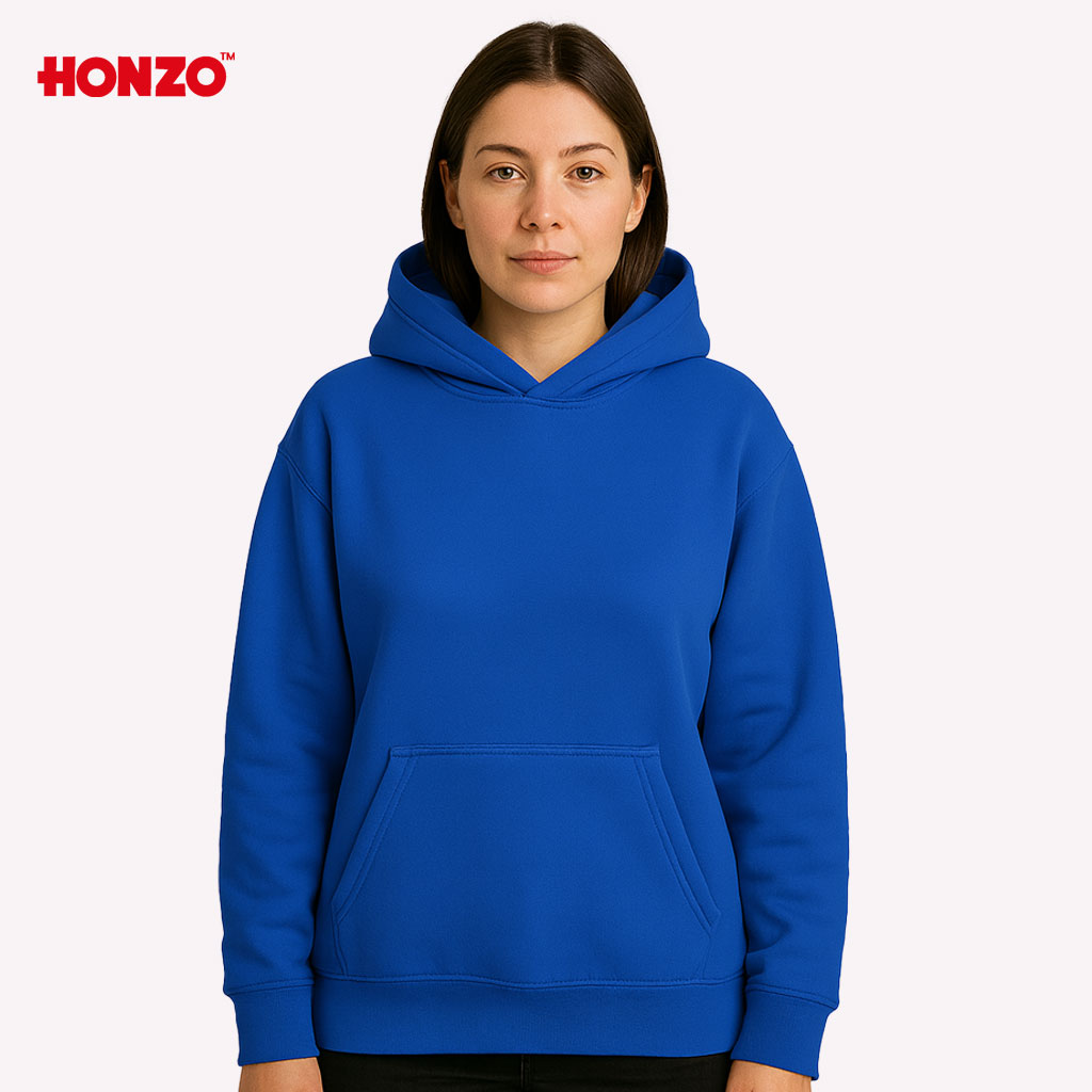 basic soft blue hoodie هودي أساسي بلون أزرق فاتح للجنسين